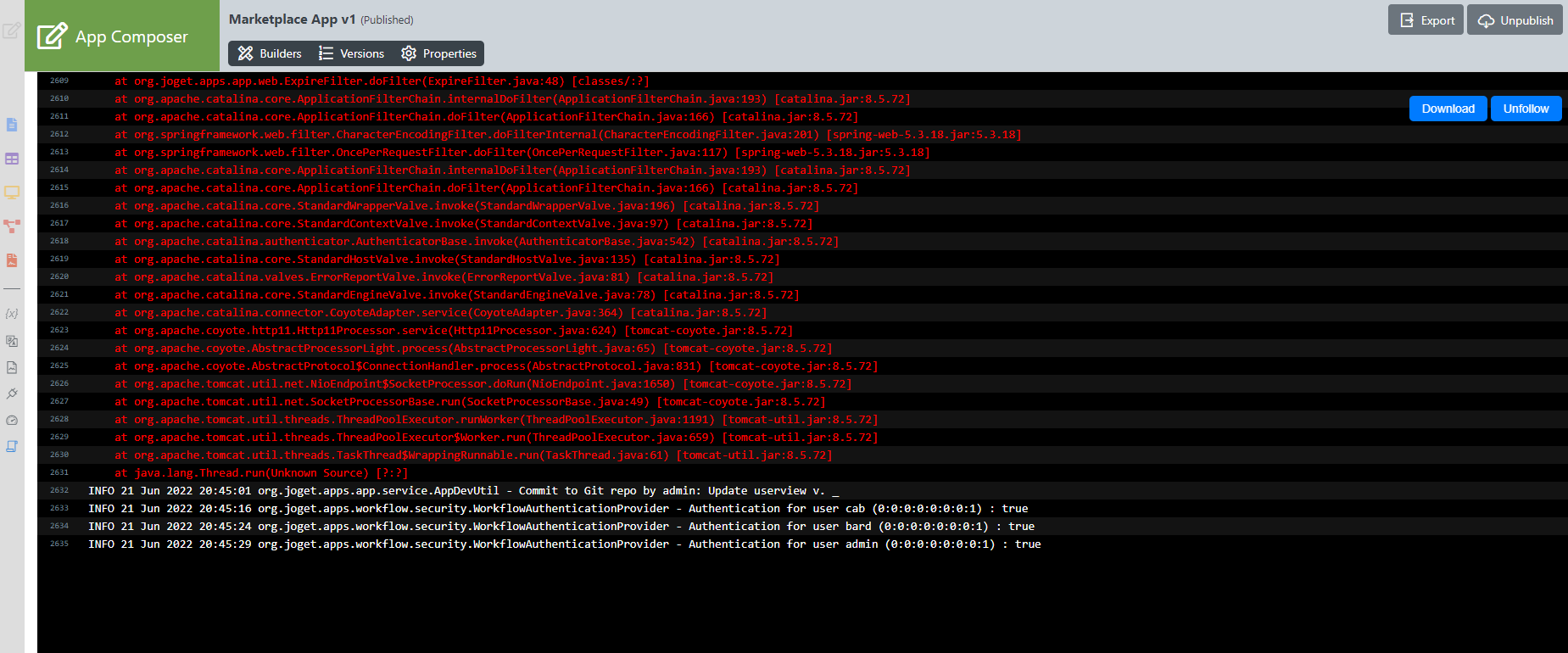 Knowledge Base for DX 8 > Web App Log Viewer > web app log viewer fig 2.png
