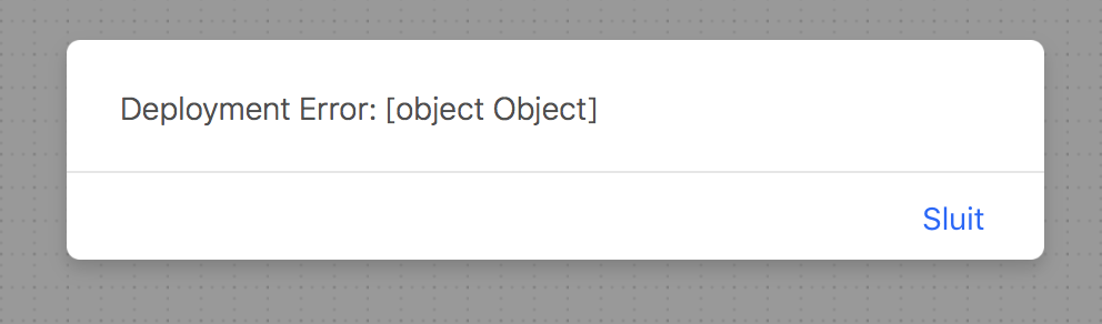 Deployment Error: [object Object] - Joget | COMMUNITY