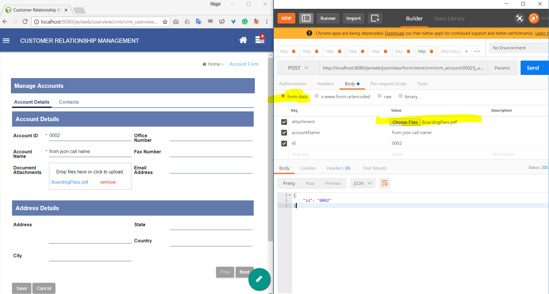 Using the JSON API to create a new form record with file column ...